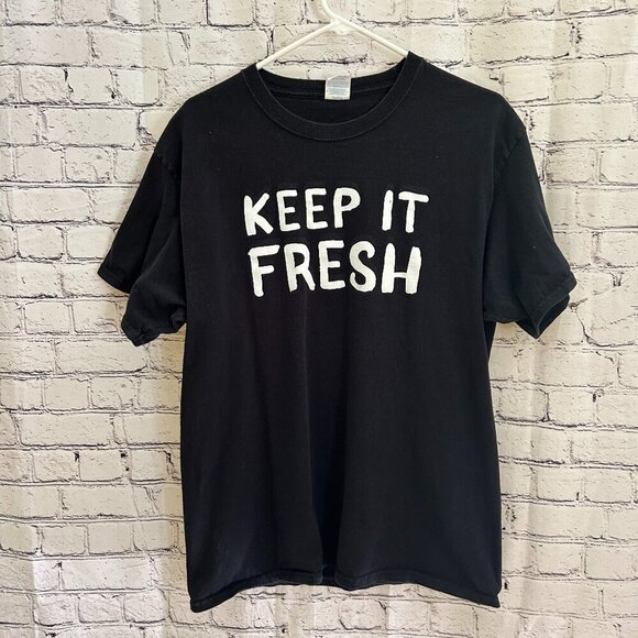 Unisex Port & Company PDQ “Keep It Fresh" T shirt Size L - Picture 1 of 3